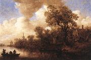 River Scene Jan van Goyen